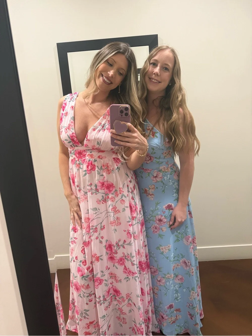 Lulu’s Heavenly Hues Pink Floral Maxi Dress - Picture 2 of 3